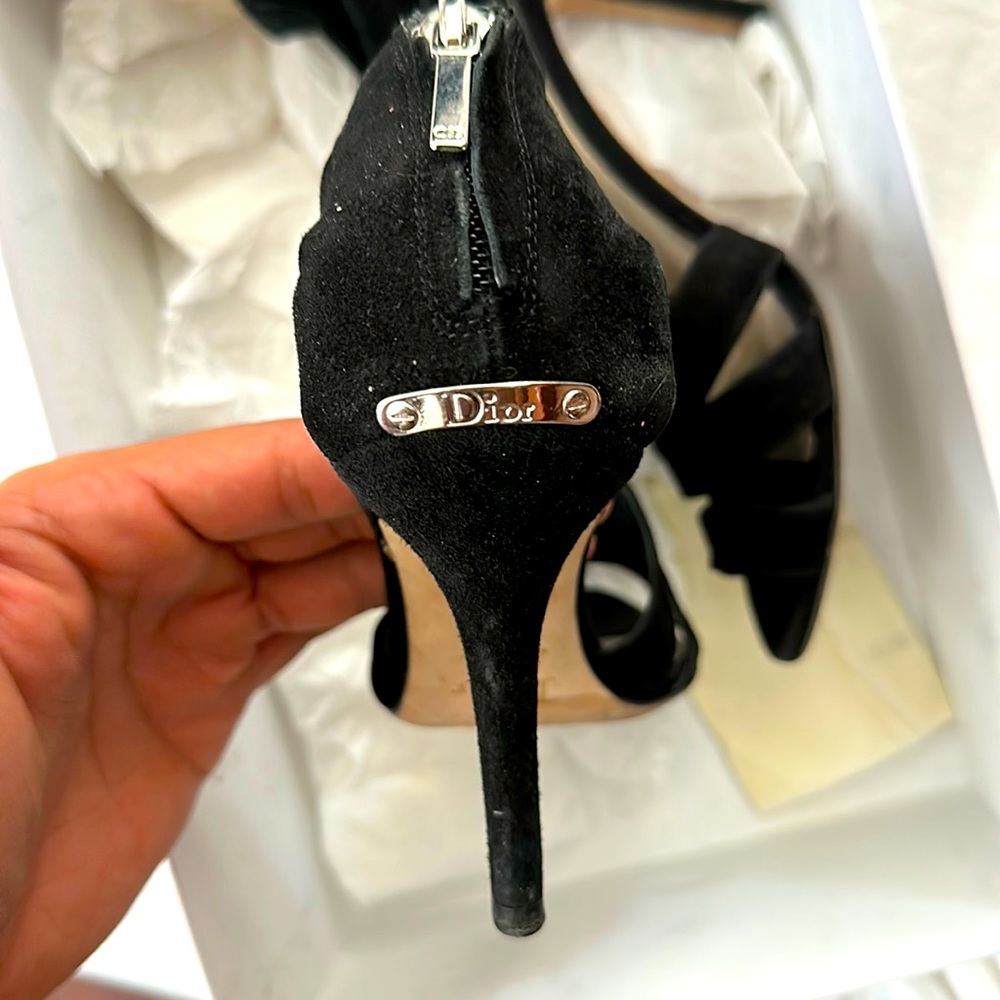 DIOR STRAPPY sandal9 Noir. Size 37.5